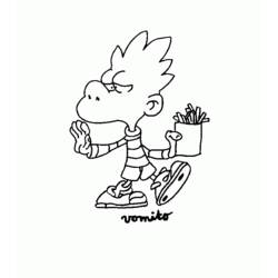 着色页: Titeuf (卡通和动画节目) #33867 - 免费可打印着色页