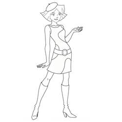 着色页: Totally Spies (卡通和动画节目) #194950 - 免费可打印着色页