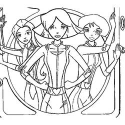 着色页: Totally Spies (卡通和动画节目) #29006 - 免费可打印着色页