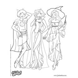 着色页: Totally Spies - 免费可打印着色页