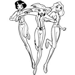 着色页: Totally Spies (卡通和动画节目) #29019 - 免费可打印着色页