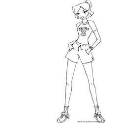 着色页: Totally Spies (卡通和动画节目) #29032 - 免费可打印着色页