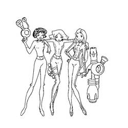 着色页: Totally Spies (卡通和动画节目) #29056 - 免费可打印着色页