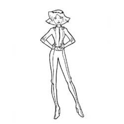 着色页: Totally Spies (卡通和动画节目) #29069 - 免费可打印着色页