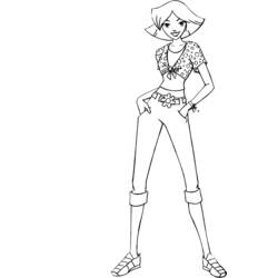着色页: Totally Spies (卡通和动画节目) #29073 - 免费可打印着色页