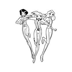 着色页: Totally Spies (卡通和动画节目) #29095 - 免费可打印着色页