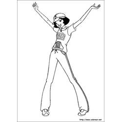 着色页: Totally Spies (卡通和动画节目) #29129 - 免费可打印着色页