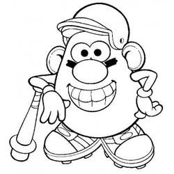 着色页: Toy Story: Mister Potato Head (卡通和动画节目) #205229 - 免费可打印着色页