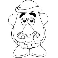 着色页: Toy Story: Mister Potato Head (卡通和动画节目) #205236 - 免费可打印着色页