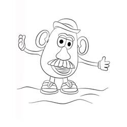 着色页: Toy Story: Mister Potato Head (卡通和动画节目) #205240 - 免费可打印着色页