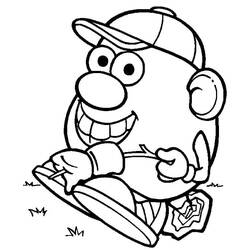 着色页: Toy Story: Mister Potato Head (卡通和动画节目) #205247 - 免费可打印着色页