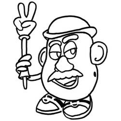 着色页: Toy Story: Mister Potato Head (卡通和动画节目) #205248 - 免费可打印着色页
