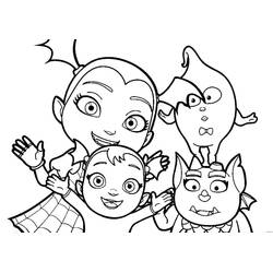 着色页: Vampirina (卡通和动画节目) #198563 - 免费可打印着色页