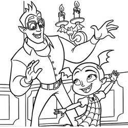 着色页: Vampirina (卡通和动画节目) #198568 - 免费可打印着色页