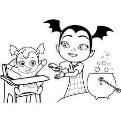 着色页: Vampirina (卡通和动画节目) #198571 - 免费可打印着色页