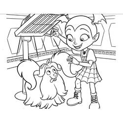 着色页: Vampirina (卡通和动画节目) #198579 - 免费可打印着色页