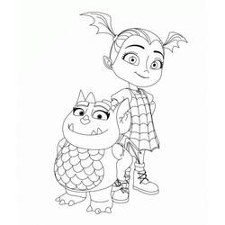着色页: Vampirina (卡通和动画节目) #198581 - 免费可打印着色页