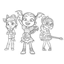 着色页: Vampirina (卡通和动画节目) #198590 - 免费可打印着色页