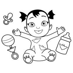 着色页: Vampirina (卡通和动画节目) #198598 - 免费可打印着色页