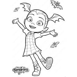 着色页: Vampirina (卡通和动画节目) #198601 - 免费可打印着色页