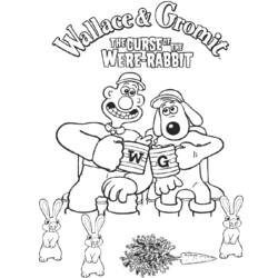 着色页: Wallace和Gromit (卡通和动画节目) #133460 - 免费可打印着色页