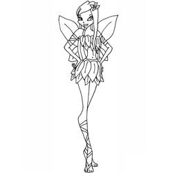 着色页: Winx (卡通和动画节目) #180537 - 免费可打印着色页