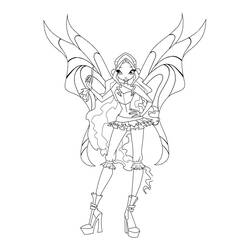 着色页: Winx (卡通和动画节目) #180549 - 免费可打印着色页