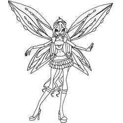 着色页: Winx (卡通和动画节目) #180553 - 免费可打印着色页