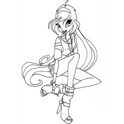 着色页: Winx (卡通和动画节目) #180554 - 免费可打印着色页