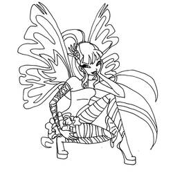 着色页: Winx (卡通和动画节目) #180559 - 免费可打印着色页