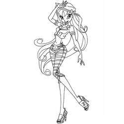 着色页: Winx (卡通和动画节目) #180564 - 免费可打印着色页