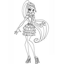 着色页: Winx (卡通和动画节目) #180565 - 免费可打印着色页