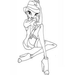 着色页: Winx (卡通和动画节目) #180568 - 免费可打印着色页