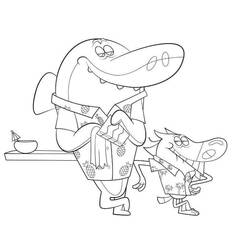 着色页: Zig和Sharko (卡通和动画节目) #182426 - 免费可打印着色页