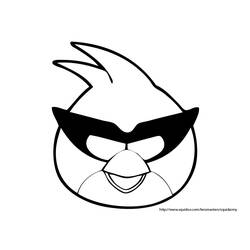 着色页: 愤怒的小鸟 (动画片) #25018 - 免费可打印着色页