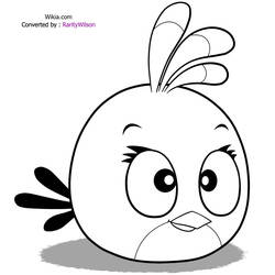 着色页: 愤怒的小鸟 (动画片) #25022 - 免费可打印着色页