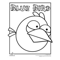 着色页: 愤怒的小鸟 (动画片) #25023 - 免费可打印着色页
