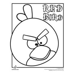 着色页: 愤怒的小鸟 (动画片) #25024 - 免费可打印着色页