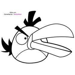 着色页: 愤怒的小鸟 (动画片) #25029 - 免费可打印着色页