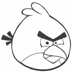 着色页: 愤怒的小鸟 (动画片) #25070 - 免费可打印着色页