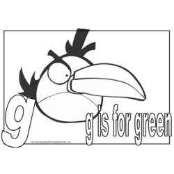 着色页: 愤怒的小鸟 (动画片) #25080 - 免费可打印着色页