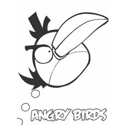 着色页: 愤怒的小鸟 (动画片) #25103 - 免费可打印着色页