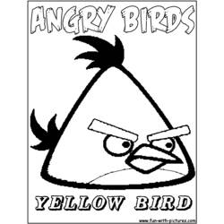 着色页: 愤怒的小鸟 (动画片) #25110 - 免费可打印着色页