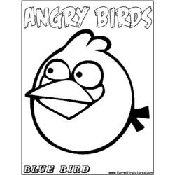 着色页: 愤怒的小鸟 (动画片) #25113 - 免费可打印着色页