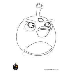 着色页: 愤怒的小鸟 (动画片) #25140 - 免费可打印着色页