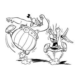 着色页: Asterix 和 Obelix (动画片) #24382 - 免费可打印着色页