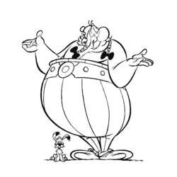 着色页: Asterix 和 Obelix (动画片) #24408 - 免费可打印着色页