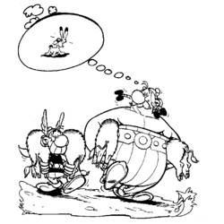 着色页: Asterix 和 Obelix (动画片) #24409 - 免费可打印着色页