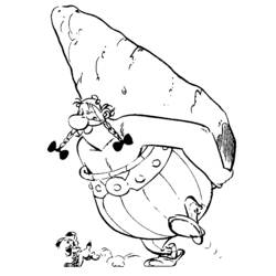 着色页: Asterix 和 Obelix (动画片) #24418 - 免费可打印着色页