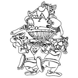 着色页: Asterix 和 Obelix (动画片) #24429 - 免费可打印着色页